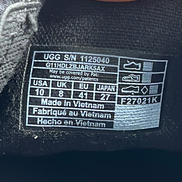 Ugg Luciah Knit Slip-On Sneaker Black Size 10 - Picture 8 of 8